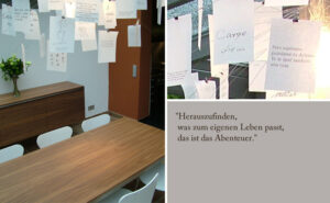 Esstisch, Zettel