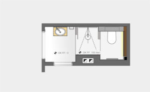 Grundriss, Badezimmer